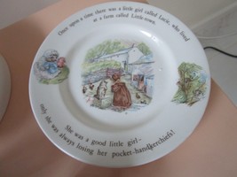 4 Pcs Mrs TIGGY-WINKLE Nursery Set By Wedgwood Plate, Porringer, Egg Cup, Mug - £98.92 GBP