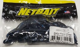 BLACK BLUE Flake NetBait Baby Paca Craws Soft Plastic Craw Baits New - £6.03 GBP