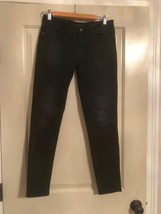 Pre-owned ZARA Basic Denim Dept. Skinny Black Jeans SZ 6 - $29.70