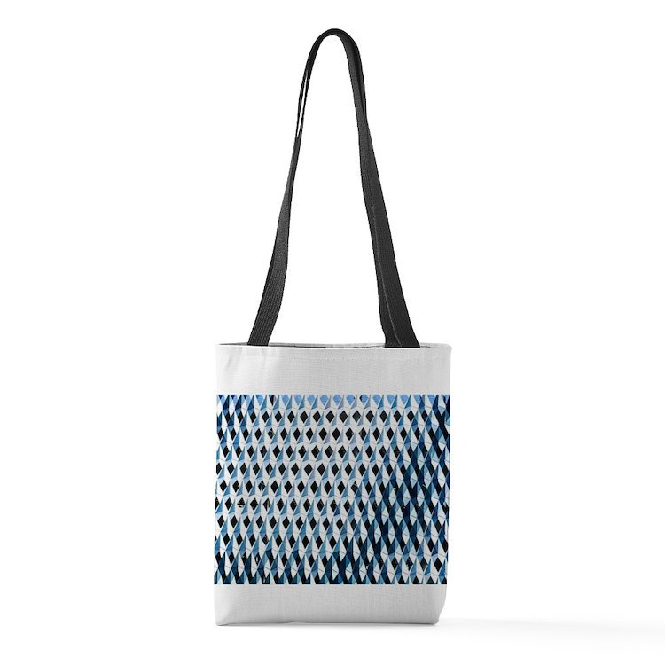 Geometric Diamond Shape Small Tote Bag - $40.00