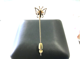14k Diamond Butterfly Stickpin 2 Diamond Custom Made - $88.63