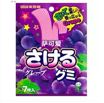 UHA Sakeru Gummy, Flat Gummy Peach flavor Japanese jelly 32.9 g. x 3 packs. - £17.90 GBP