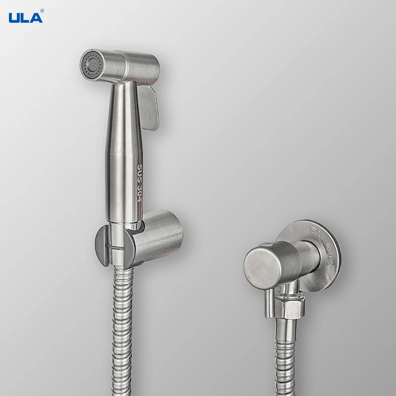 House Home ULA Brushed Portable Bidet Sprayer Stainless Steel TAet Bidet faucet  - £29.57 GBP