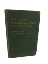 VTG The Use of Handbook Tables and Formulas Based Upon Machinerys Handbook 1964 - £5.94 GBP