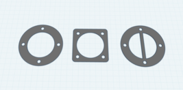 USA MADE, &quot;3pc COMPOSITE GASKET SET&quot; FITS 921.153101 CRAFTSMAN AIR COMPR... - $91.82 MXN