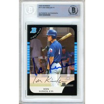 Ian Kinsler Texas Rangers Auto 2005 Bowman 1st Year #171 BAS Autograph S... - £117.53 GBP