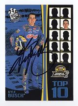 Autographed Kyle Busch 2007 Press Pass Racing Chase For The Cup Top 10 (Rare Blu - £38.93 GBP