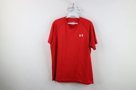 Under Armour Mens Medium Loose HeatGear Short Sleeve Running Jogging Gym... - $19.75