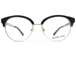 Michael Kors MK 3013 Anouk 1142 Eyeglasses Frames Black Silver Round 52-17-135 - $37.22