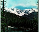 Mount Evans Echo Lake Denver Colorado CO Chrome Postcard H9 - $2.92