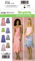Simplicity 4138 Misses &amp; Petite Design Your Own Skirt 8,10,12,14,16 UNCUT FF - £7.55 GBP