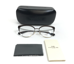 Coach Eyeglasses Frame HC5108 9339 Shiny Brown Silver Cat Eye Full Rim 54-17-140 - $69.29