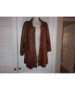 Nygard Collection bronze open front sparkly cardigan L Excellent condition - $19.57 CAD