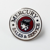 VTG Ford Motor Mercury Sales &amp; Service Sign Enamel Lapel Pin Tie Tack Advertise - £27.67 GBP