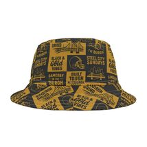 Pittsburgh Spirit Bucket Hat, Game Day Gear, Black and Gold Vibes, [...] - $19.99