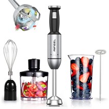 Immersion Hand Blender,Handheld Stick Blender With Ice Chopper,Stainless Steel W - £43.49 GBP