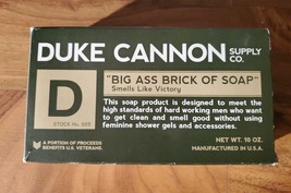 Duke Cannon Men&#39;s Big Ass Brick Of Soap Bar Smells Like Victory 10oz NEW - £12.97 GBP
