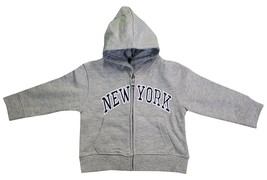 New York City Infant Baby Zippered Hoodie Sweatshirt Gray - £15.97 GBP