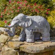 Zaer Ltd. Bohemian Elephant Statue (2.1ft Long x 0.9ft Wide x 1.3ft Tall) - £133.73 GBP