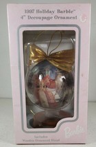 1997 Holiday Barbie Decoupage Ornament&#39; Kmart Exclusive - £31.22 GBP