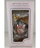 1997 HOLIDAY BARBIE DECOUPAGE ORNAMENT&#39; KMART EXCLUSIVE - $54.03 CAD