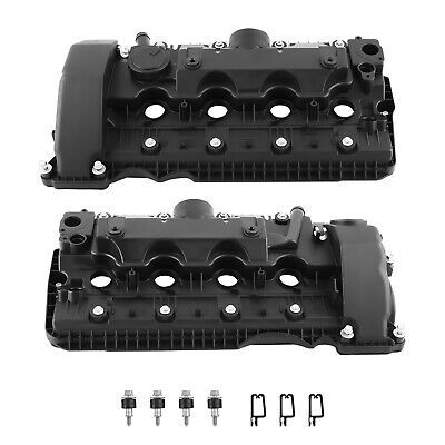 Left + Right Valve Cover Set for BMW 545i 645Ci 2004-2005 550i 650i 2006-2010