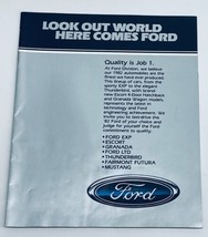 1982 Ford Escort and Granada Dealer Showroom Sales Guide Catalog - $176.32 MXN