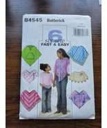 Vintage Butterick B4545 Pattern - Child&#39;s Poncho - Size Med-Large - $13.49 CAD