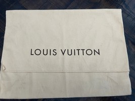 Louis Vuitton Beige Fold Over Envelope Dust Bag 15&quot; x 10.5&quot; - $445.54 MXN