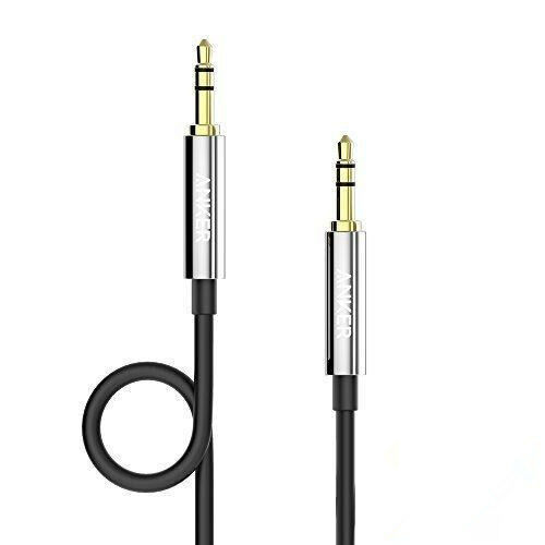 3.5 mm Aux Cable M/M Male Jacks Gold Plated Stereo Audio Auxiliary Black... - $6.72