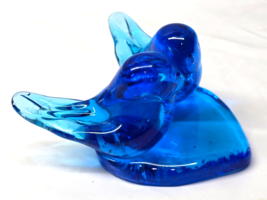 Vintage Blown Glass Bluebirds Sapphire - Near Mint - Signed - Read Description - £13.91 GBP