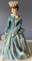 Vintage~Sarah~Florence Ceramics 7.5&quot; Figurine~Pasadena CA~Slip-Coat Lace~40s-50s - £18.96 GBP