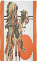 Cowgirl Kim The Indian and His Horse Scarf - Large 55&quot; X 55&quot; - £56.12 GBP