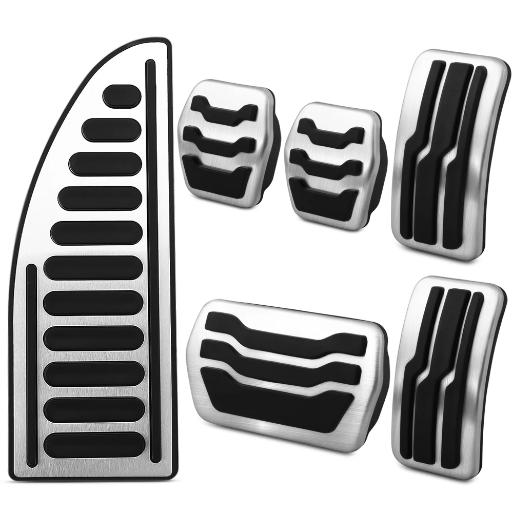 AT MT Stainless Steel Car Interior Gas Fuel Pedal Brake Pedals Cover for... - $7.93+