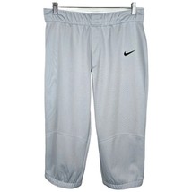 Womens Softball Knickers Medium Gray Capri Pants Nike  - €19,11 EUR