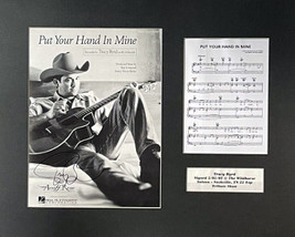 Tracy Byrd signed 1999 Put Your Hand In Mine Original Sheet Music/Lyrics Custom  - £54.47 GBP