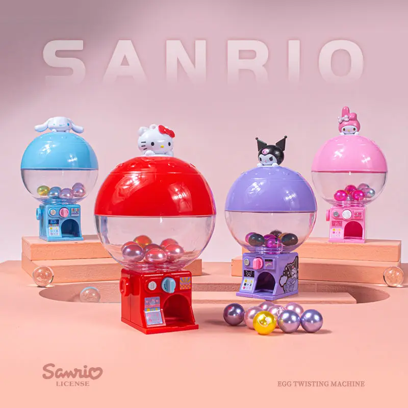 Sanrio Genuine Cartoon Mini Gacha Machine Blind Box Children&#39;s Toys Building - £12.63 GBP+