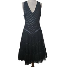 Strenesse Black Lace Cocktail Dress Size 4 - £58.66 GBP