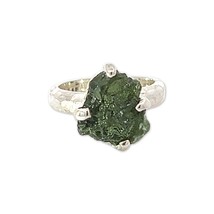 Starborn Moldavite Crystal Ring (Size 8) Green - £149.36 GBP