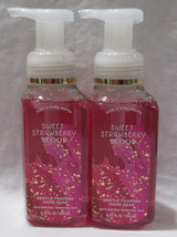 Bath &amp; Body Works Gentle Foaming Hand Soap Lot Set Of 2 Sweet Strawberry Scoop - £18.75 GBP