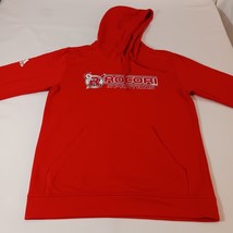 Adidas ROCORI SPARTANS Men's Red Drawstring Pullover Hoodie Sweatshirt Sz Medium image 11