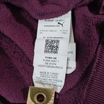 PUMA Men's Red Cotton Blend Drawstring Pullover Hoodie Sweatshirt Size Small image 6