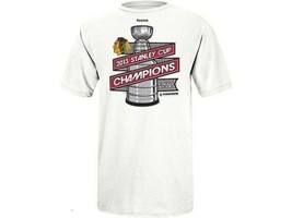 Chicago Blackhawks Reebok NHL 2013 Stanley Cup Silver Shine Hockey T-Shirt - £13.54 GBP