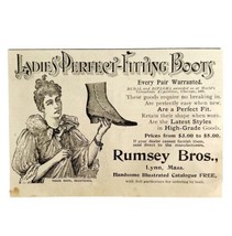 Rumsey Bros Ladies Boots 1894 Advertisement Victorian Footwear 6 ADBN1yy - £11.98 GBP