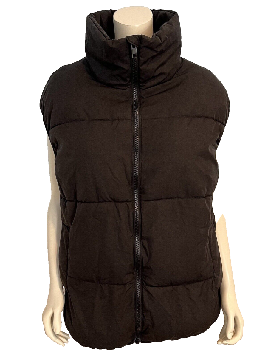 H&amp;M Black Puff Vest Mens Small - $23.74