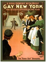 2711.Gay New York the hand out brigade comedy Victorian Poster.DecorArt - $16.20+