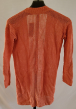 NWT Lauren Ralph Lauren Rugged Orange Linen Viscose Long Cardigan Sweate... - £23.22 GBP