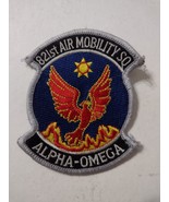 USAF PATCH  - 821st AIR MOBILITY SQUADRON &quot;ALPHA-OMEGA&quot; FULL COLOR - $8.89 CAD