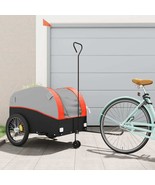  Bike Trailer Black and Orange 99.2 lb Iron - $150.49