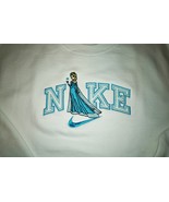 Elsa from Frozen Nike Embroidered Sweater Crewneck In White - $109.41 CAD
